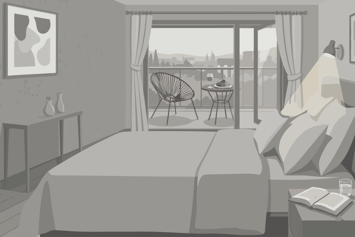 Chambre Double avec Terrasse et Accès au Salon Exécutif
